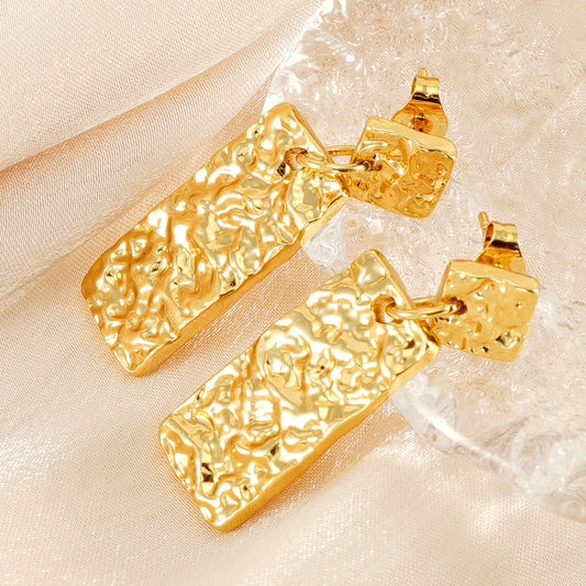 Fashion Stainless Steel Geometric Earrings - Beauty Accessories