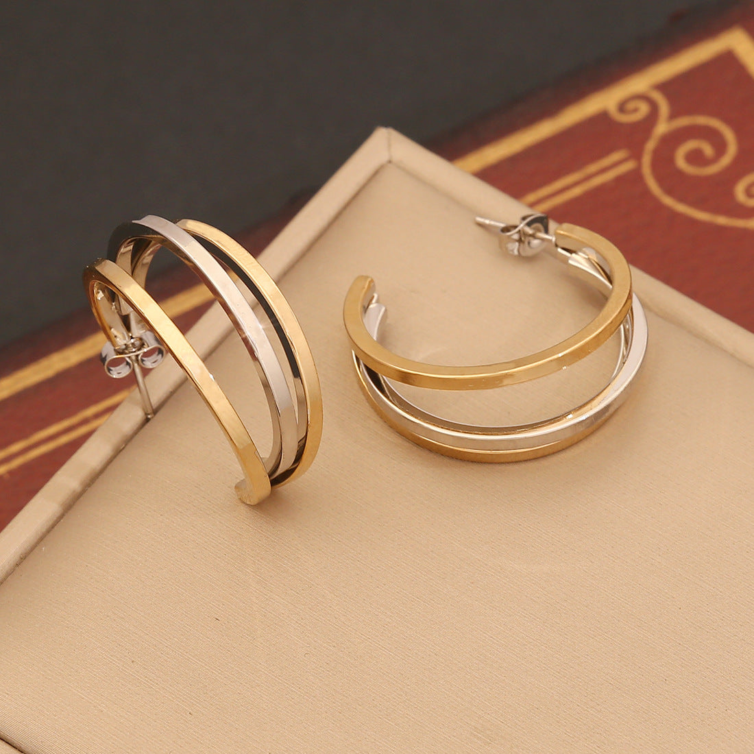 Personalized Linear Stainless Steel Earrings - Beauty Accessories