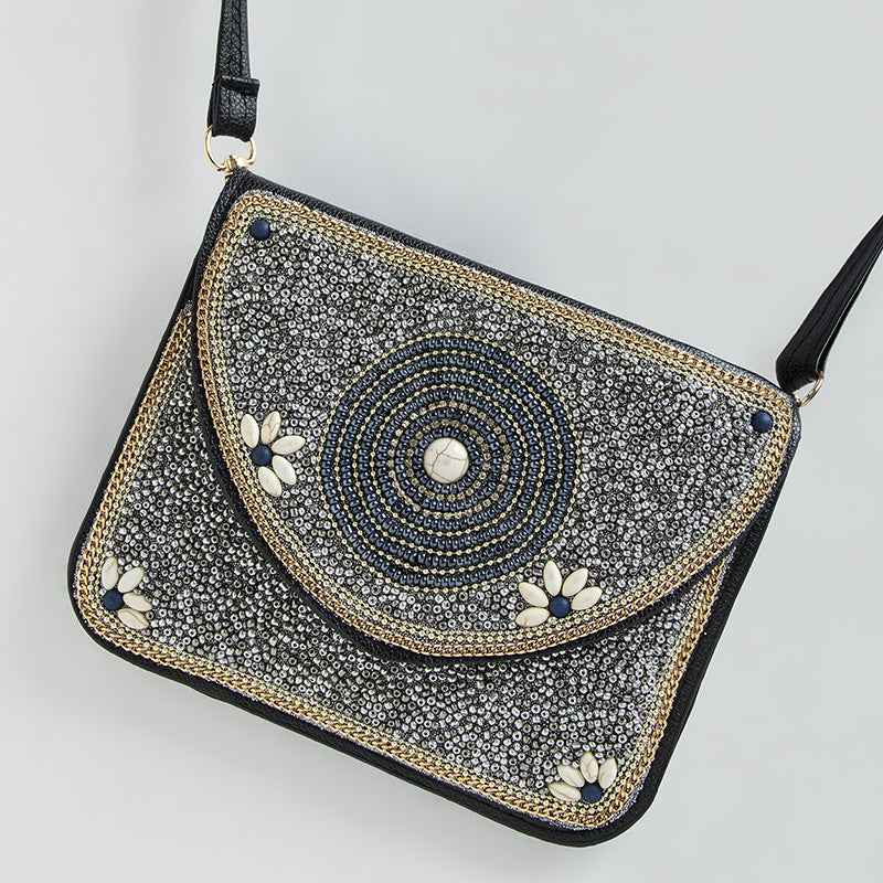 Bohemian Style Bag Bead Ethnic Style Satchel Shell Phone Bag - Beauty Accessories