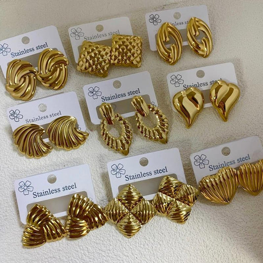 Minimalist Stainless Steel Jewelry Earrings - Beauty Accessories