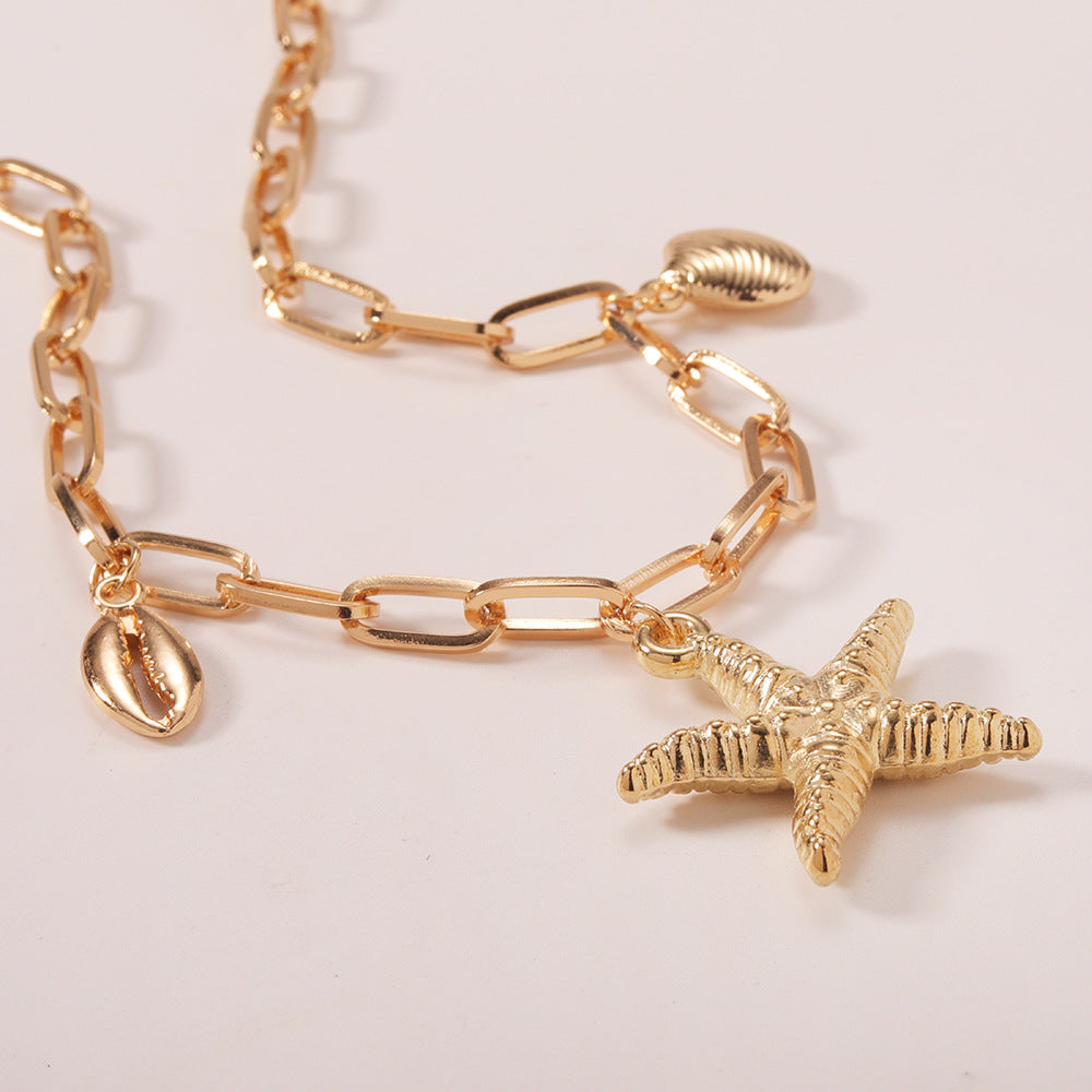 Anklet Three-dimensional Starfish Accessories Holiday Accessories - Beauty Accessories