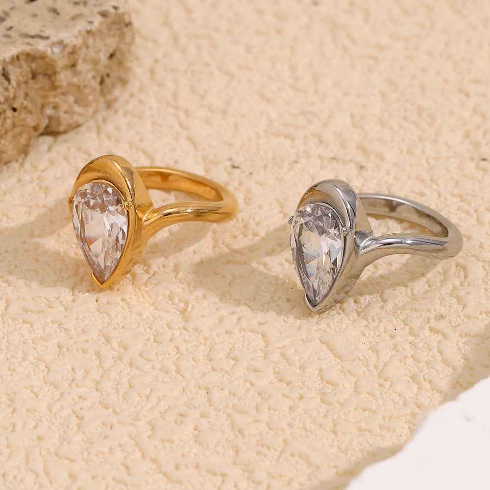 Fashion Temperament Personalized Minority Stainless Steel Ring