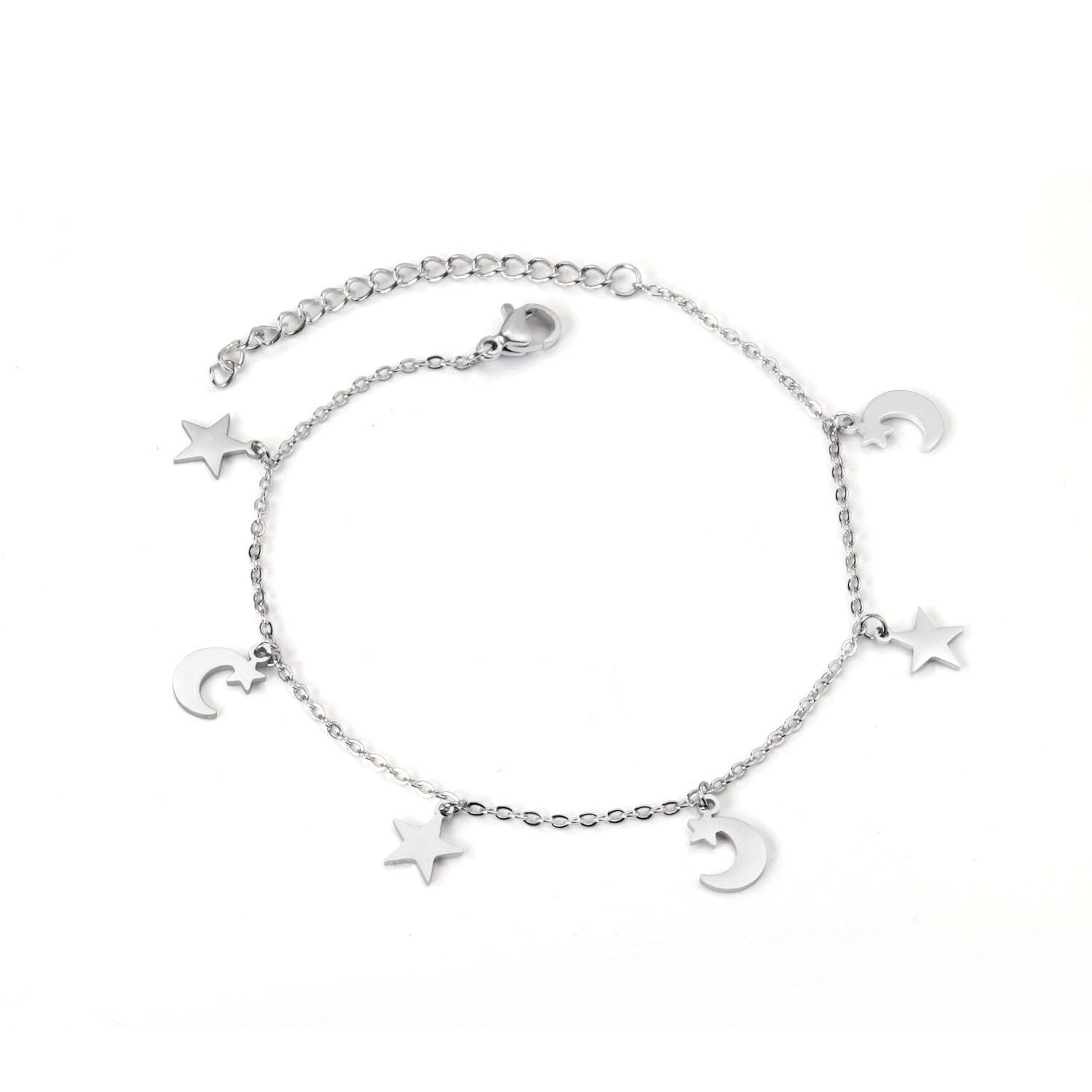 Stainless Steel Anklet Chain Foot Ornaments Female Casual Retro Travel Beach Anklet - Beauty Accessories