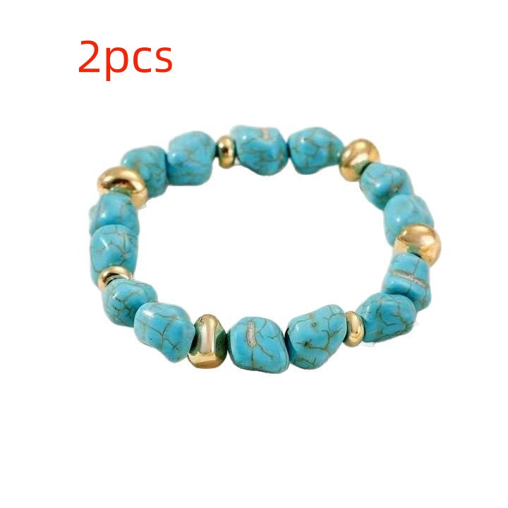 Bohemian-style Turquoise Bracelet - Beauty Accessories