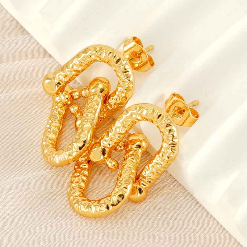 Fashion Stainless Steel Geometric Earrings