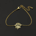 Stainless steel lotus bracelet - Beauty Accessories