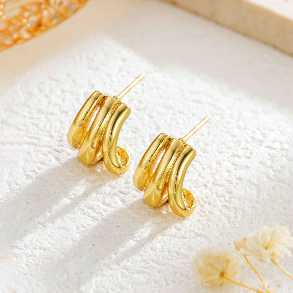 Fashion Stainless Steel Geometric Earrings
