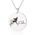 Creative necklace dog cardiogram necklace - Beauty Accessories