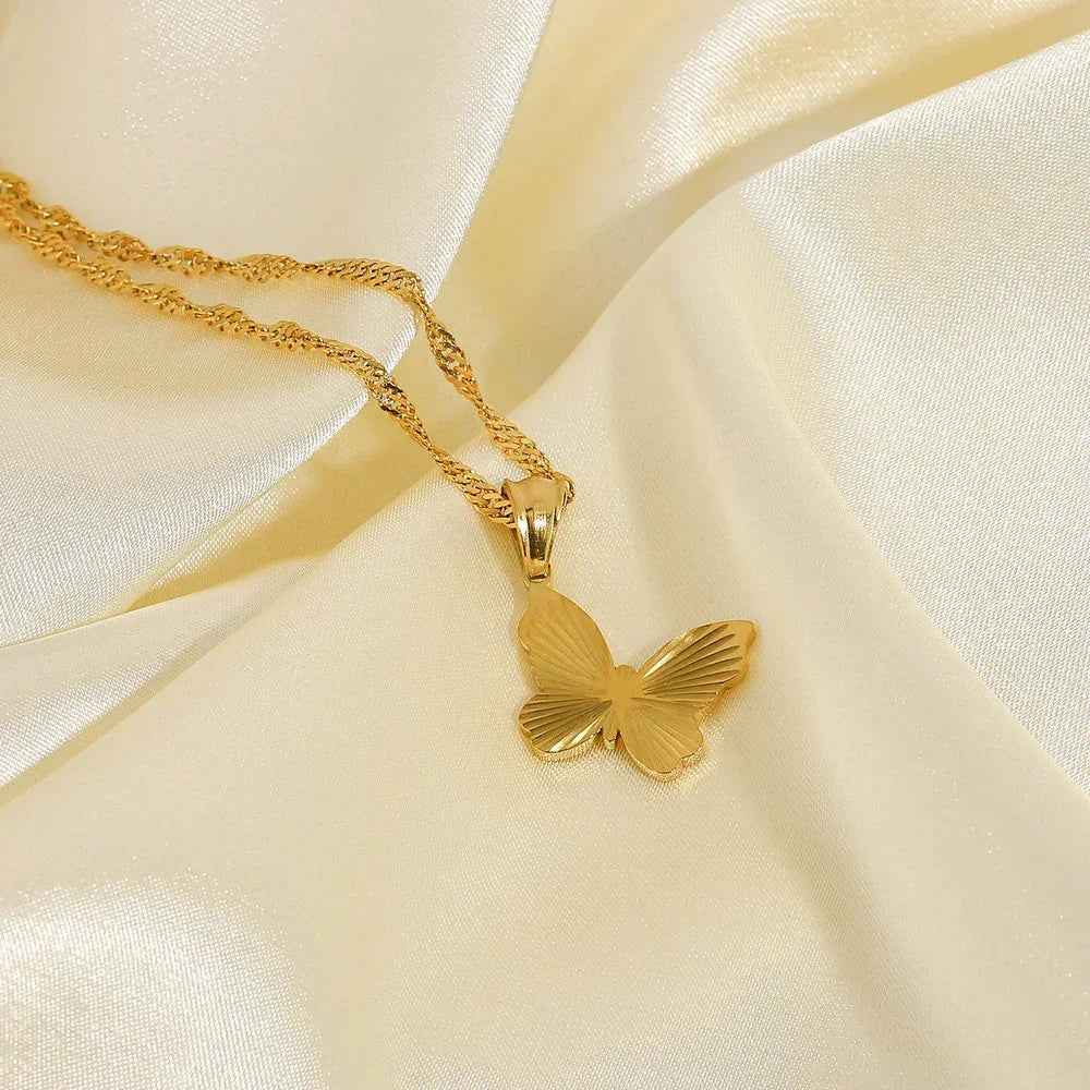 18K Stainless Steel Pendant Necklace
