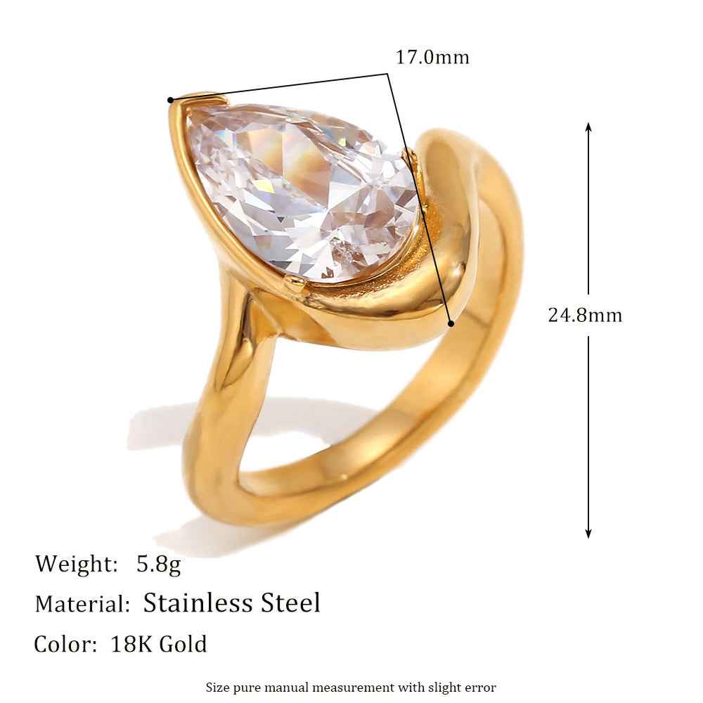 Fashion Temperament Personalized Minority Stainless Steel Ring