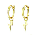 Lightning 925 sterling silver earrings