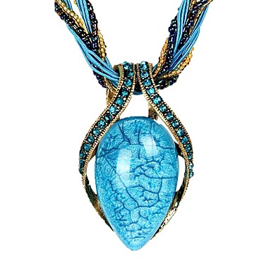 Vintage Bohemian Opal Crystal Necklace - Beauty Accessories