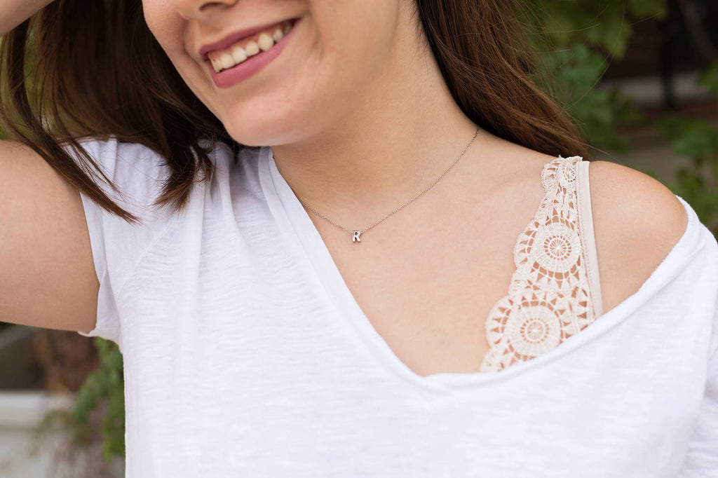 Simple Letter 26 Letter Necklace Clavicle Chain Bracelet Anklet - Beauty Accessories