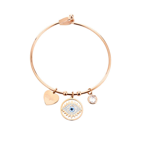 Stainless Steel Bracelet Eye Pendant Bracelet - Beauty Accessories