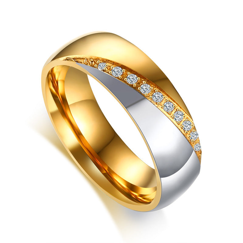 Stainless steel couple ring - Beauty Accessories