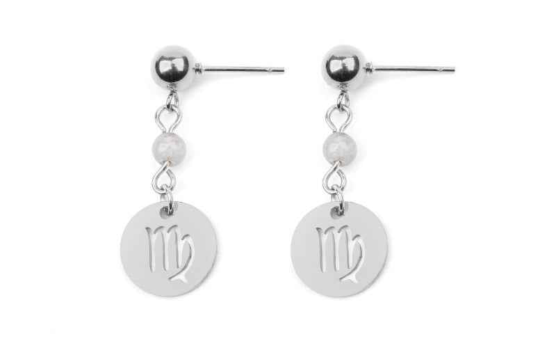Stainless Steel Twelve Constellation Earrings - Beauty Accessories