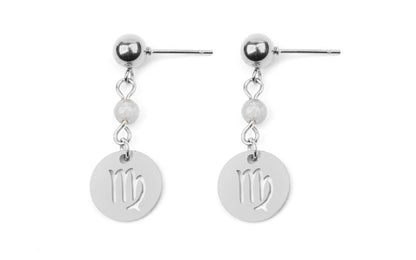 Stainless Steel Twelve Constellation Earrings - Beauty Accessories