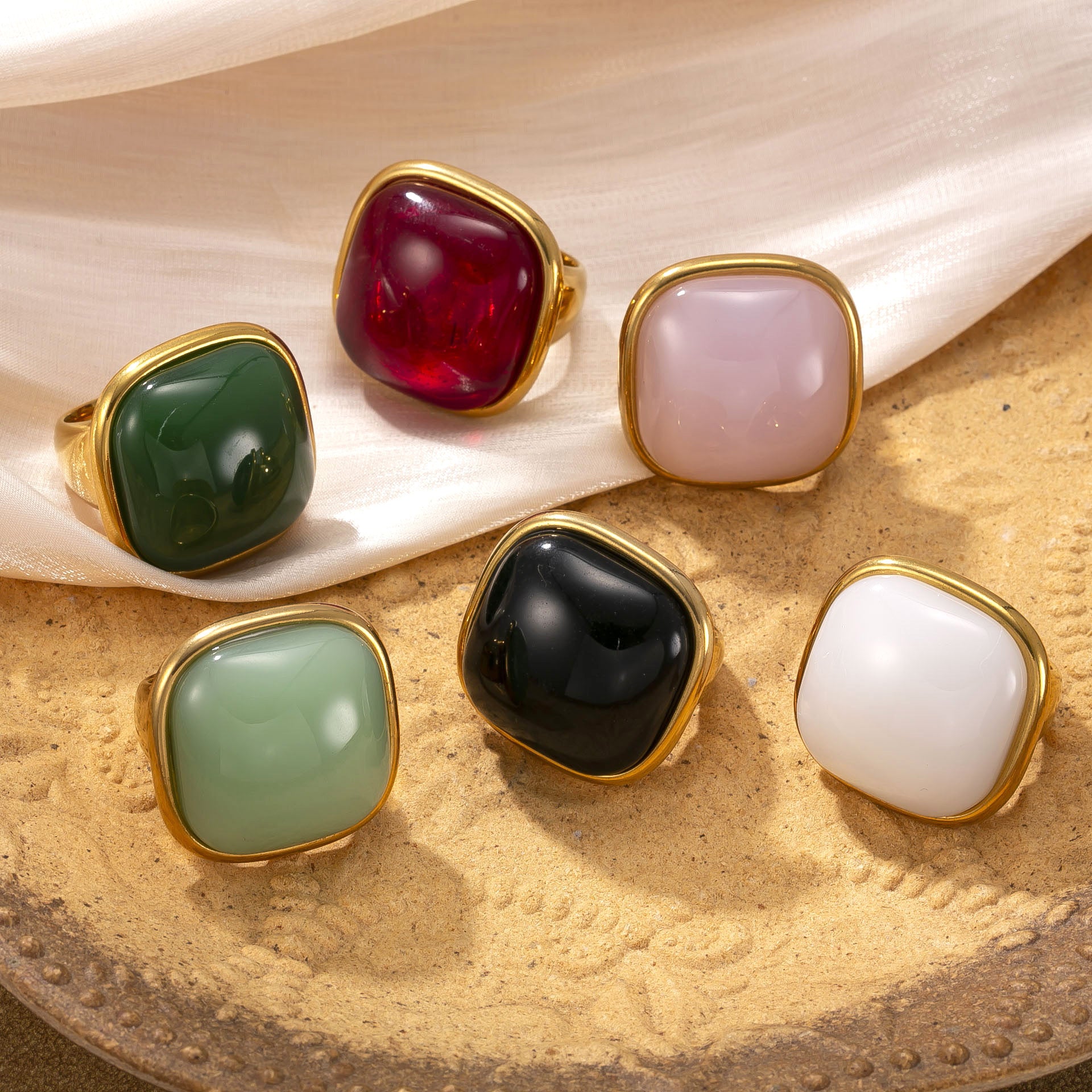 Fashion Casual Stainless Steel Ring Women