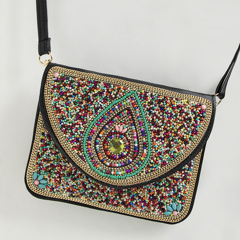 Bohemian Style Bag Bead Ethnic Style Satchel Shell - Beauty Accessories