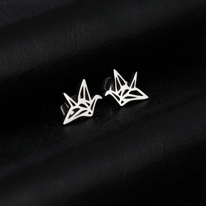 Stainless steel pigeon earrings - Beauty Accessories