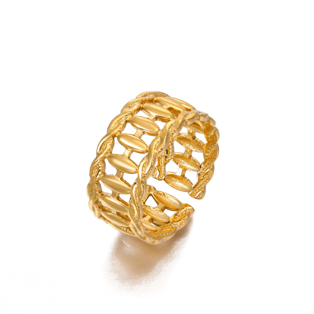 Adjustable Shaped Popular Stainless Steel Ring For Women - Beauty Accessories
