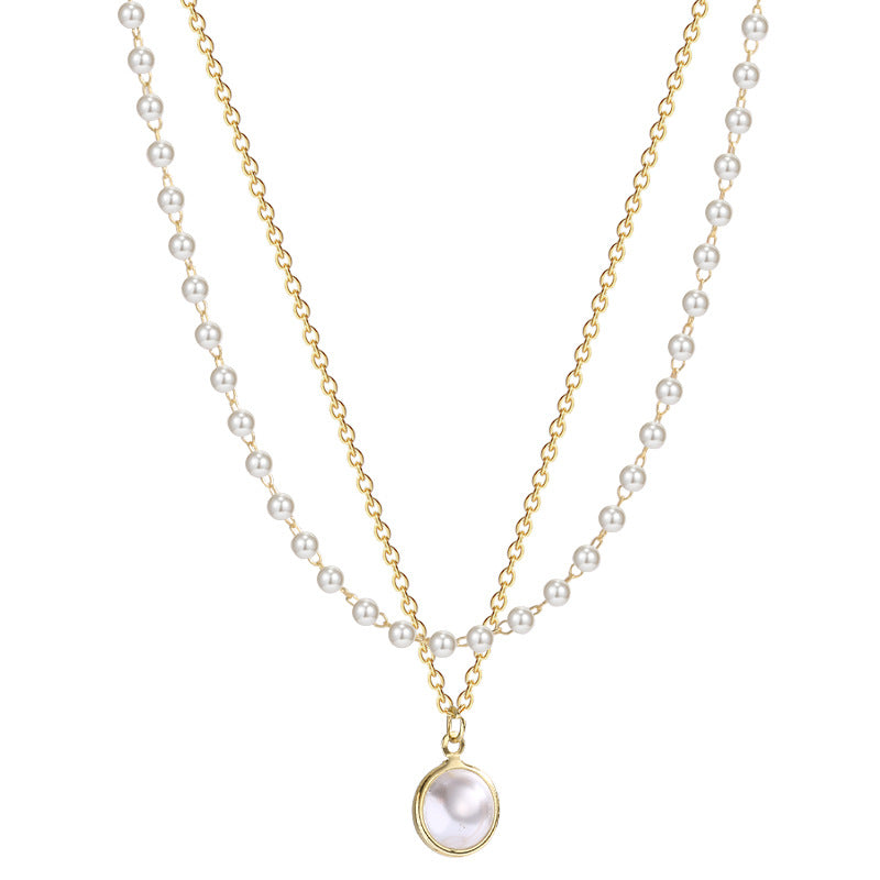 Summer Double-layer Pearls Necklace - Beauty Accessories