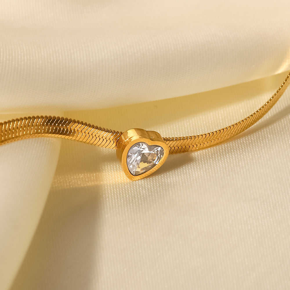 French-style 18K Gold-plated Stainless Steel Bracelet - Beauty Accessories