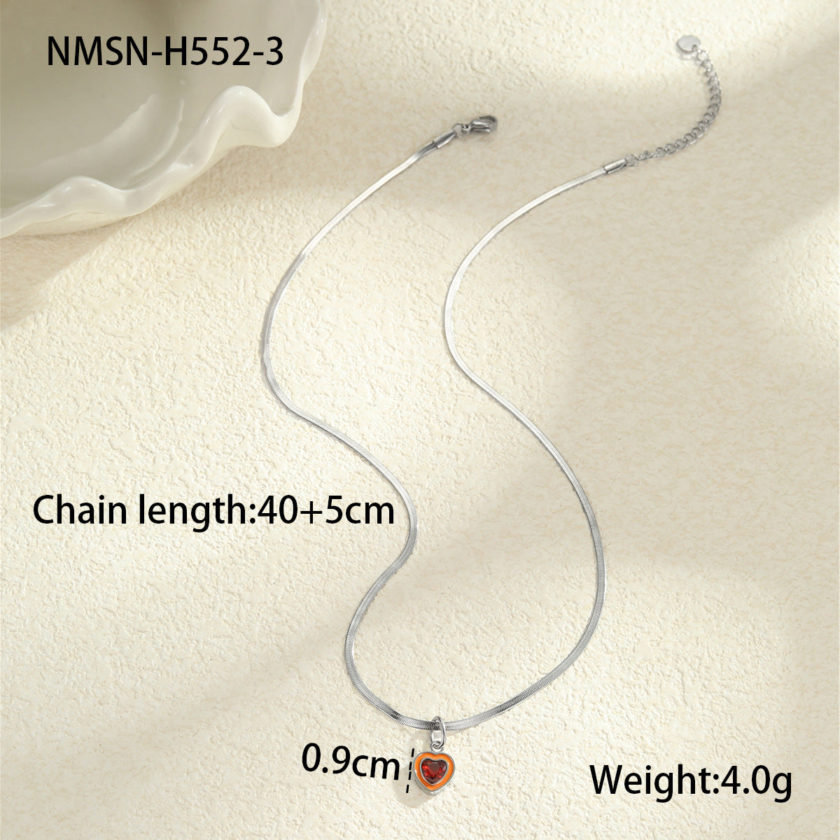 Color Zircon Minimalist Summer Stainless Steel Necklace - Beauty Accessories