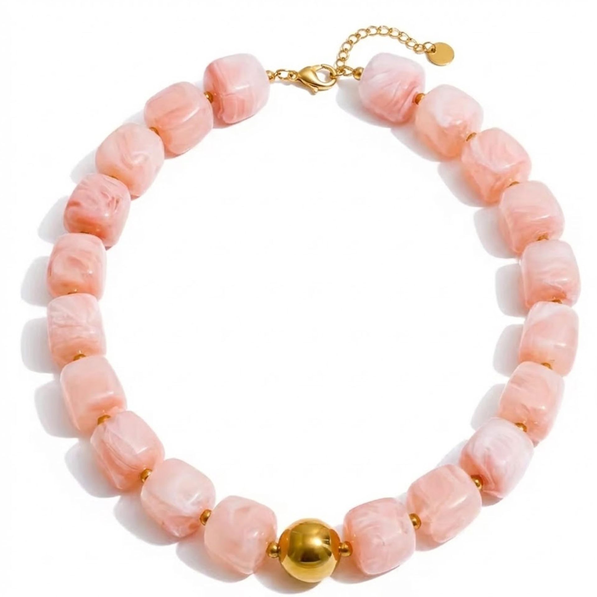 Bohemian Resin Bead Necklace - Beauty Accessories