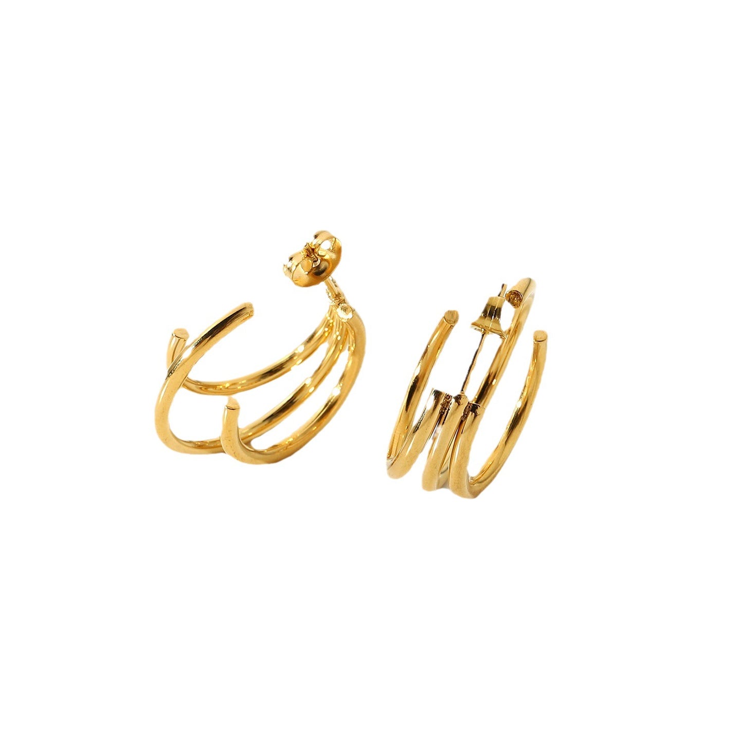 Stainless Steel Ring-shaped Earrings - Beauty Accessories
