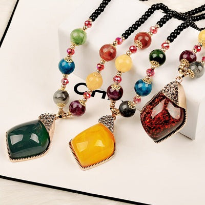 Bohemian ethnic style necklace - Beauty Accessories