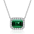 3-carat Emerald Stud Earrings For Women High-carbon Diamonds - Beauty Accessories