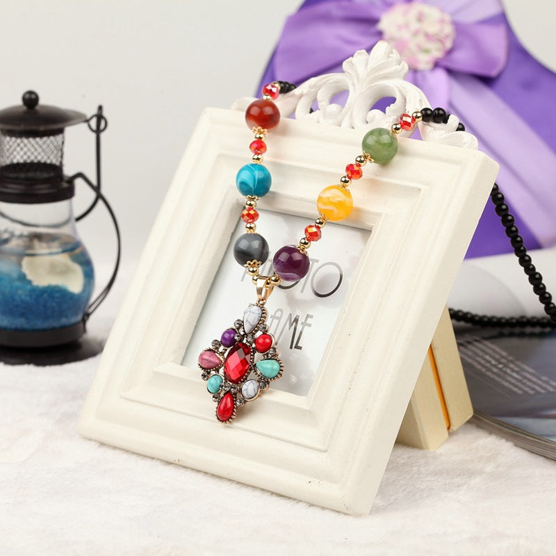 Bohemian ethnic style necklace - Beauty Accessories