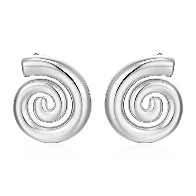 Stainless Steel Rotating Thread Earrings - Beauty Accessories