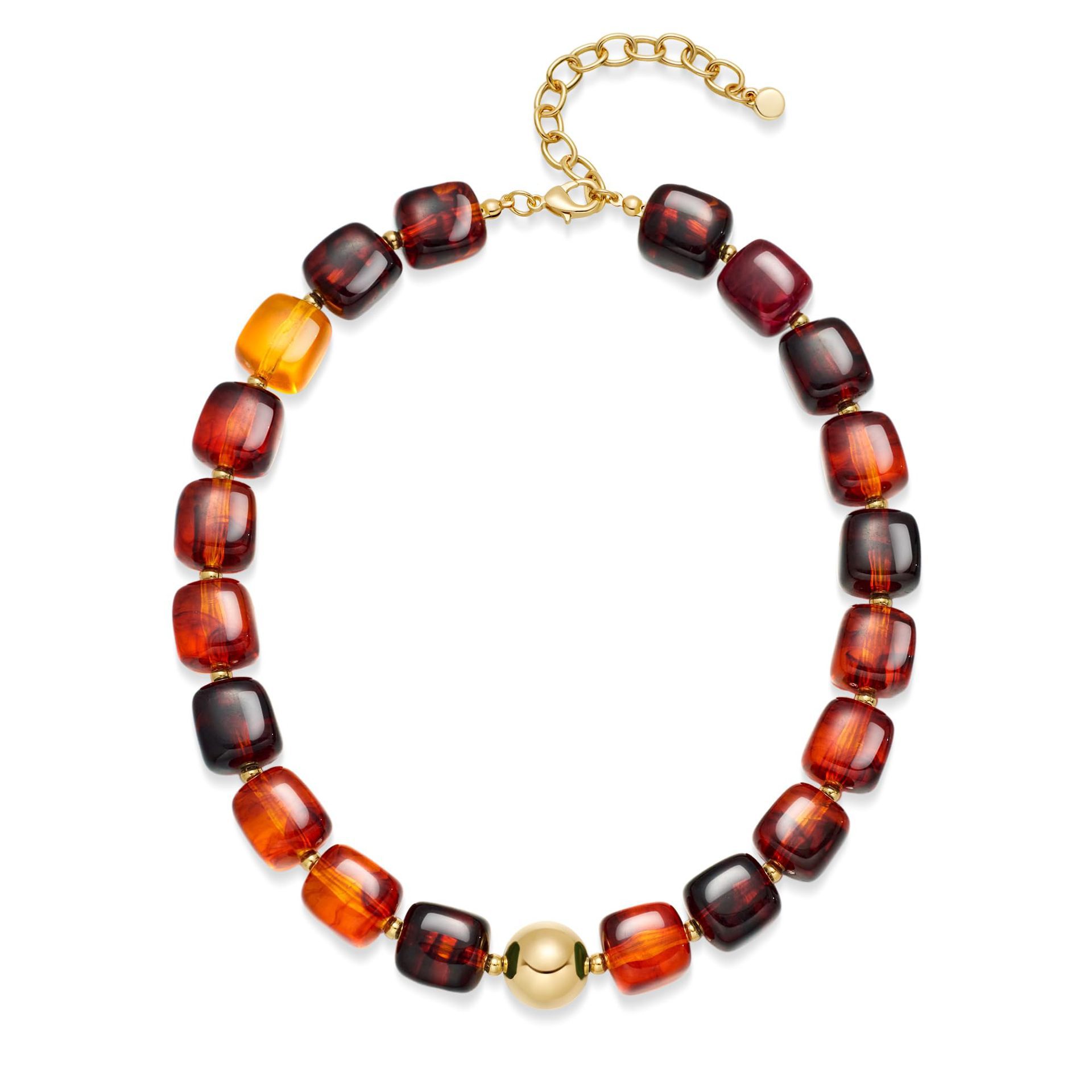 Bohemian Resin Bead Necklace - Beauty Accessories