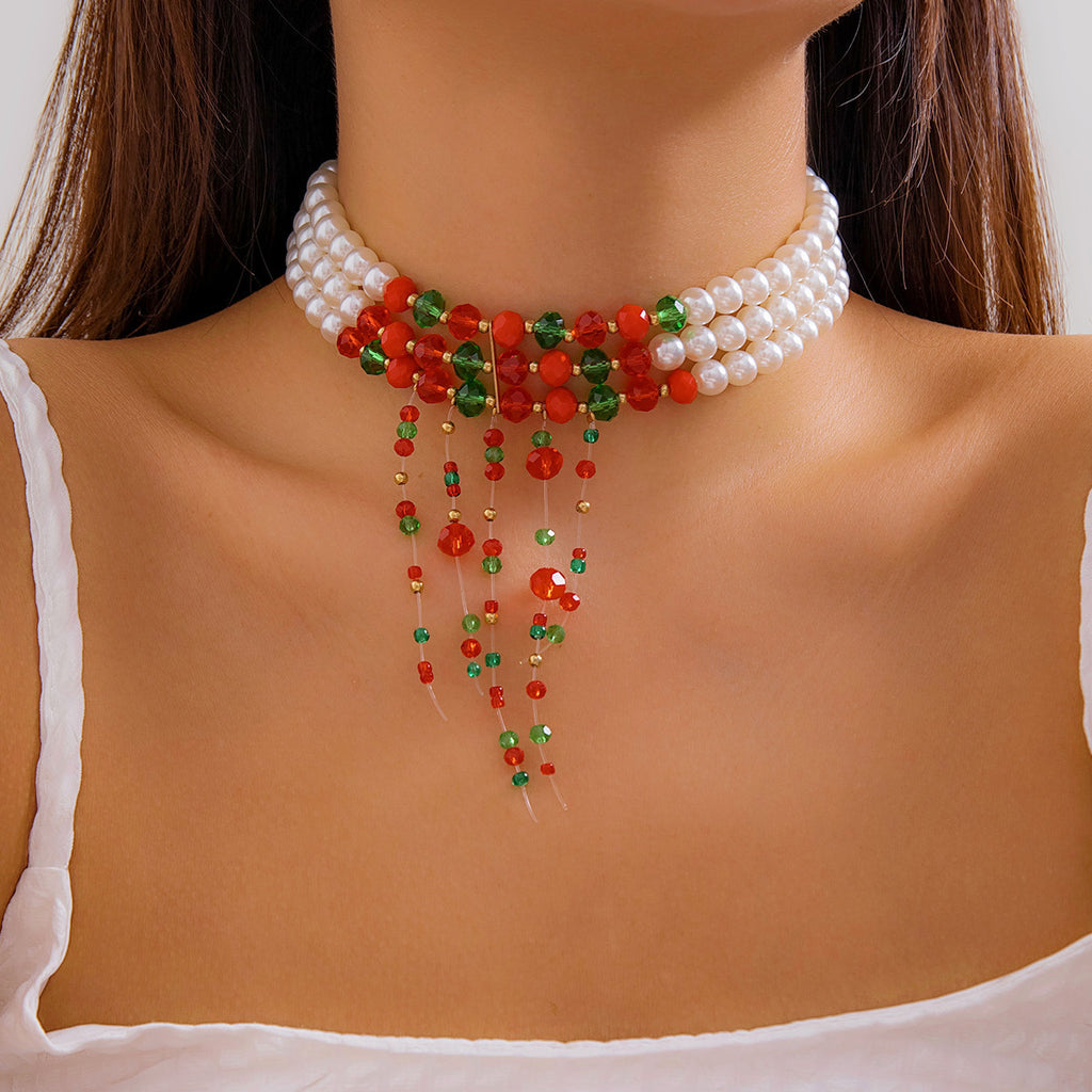 Women's Fashion Gothic Pearl Necklace - Beauty Accessories