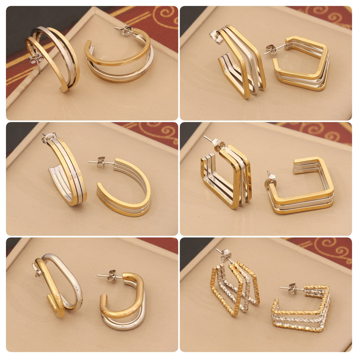 Personalized Linear Stainless Steel Earrings - Beauty Accessories