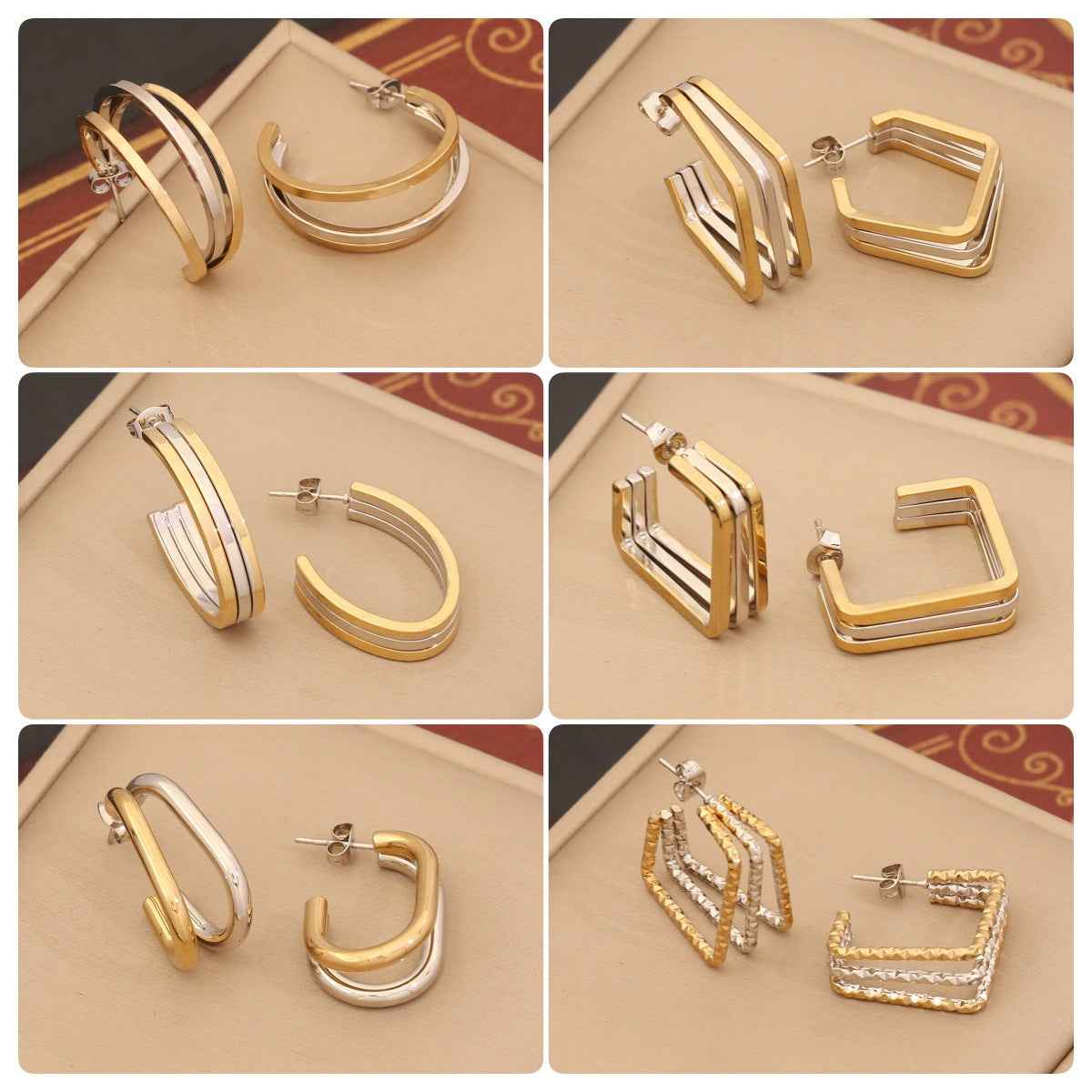 Personalized Linear Stainless Steel Earrings