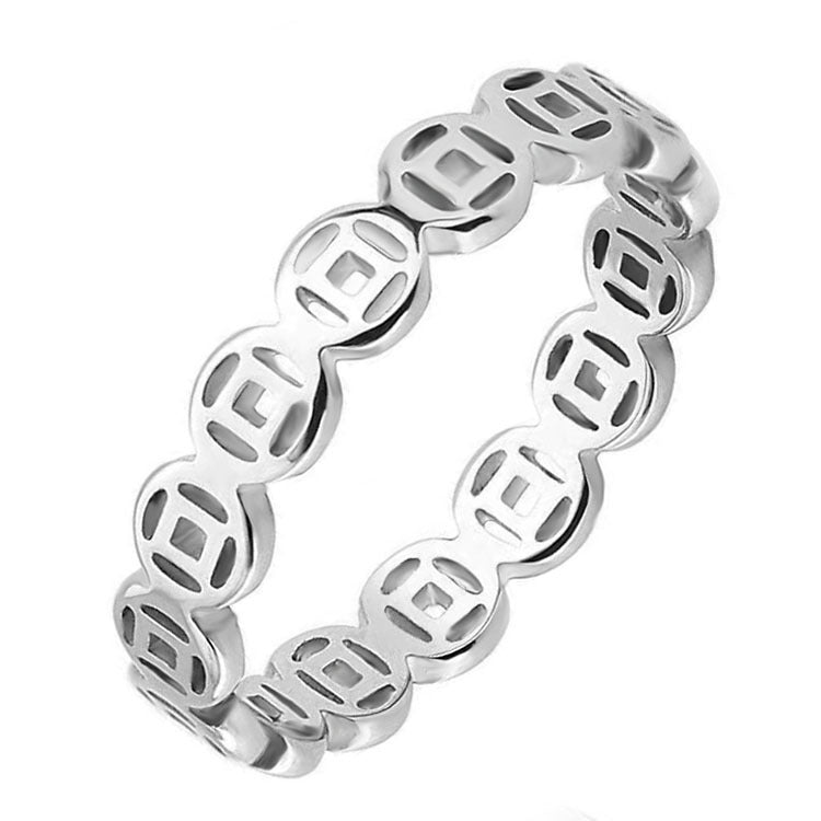 Stainless Steel Lucky Ring - Beauty Accessories
