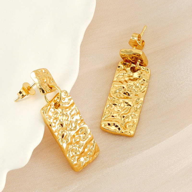 Fashion Stainless Steel Geometric Earrings - Beauty Accessories