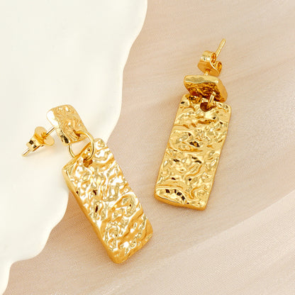 Fashion Stainless Steel Geometric Earrings - Beauty Accessories