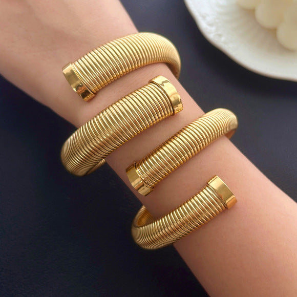 Women's Mesh Cross Stainless Steel Bracelet - Beauty Accessories