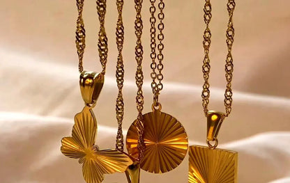 18K Stainless Steel Pendant Necklace - Beauty Accessories