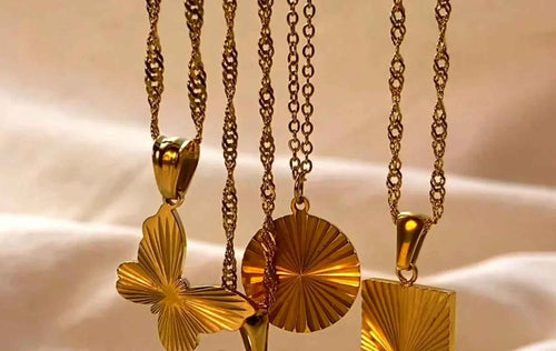 18K Stainless Steel Pendant Necklace - Beauty Accessories
