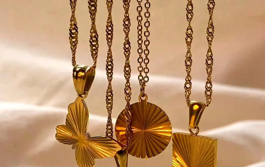 18K Stainless Steel Pendant Necklace - Beauty Accessories