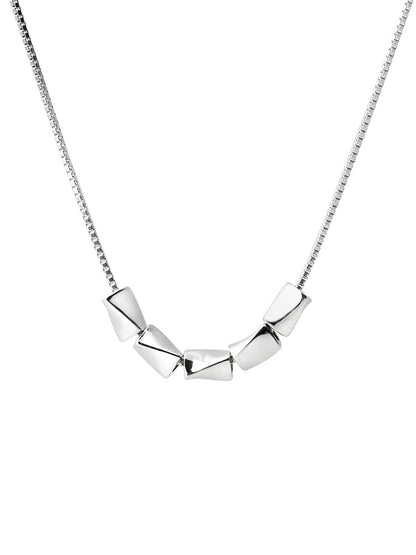 Necklace Female S925 Sterling Silver Transfer Beads Clavicle Chain - Beauty Accessories