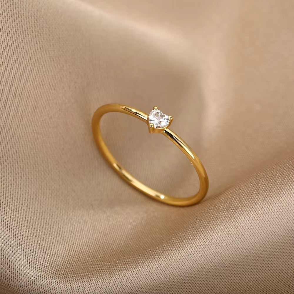 Simple Stainless Steel Trendy Ring For Women - Beauty Accessories