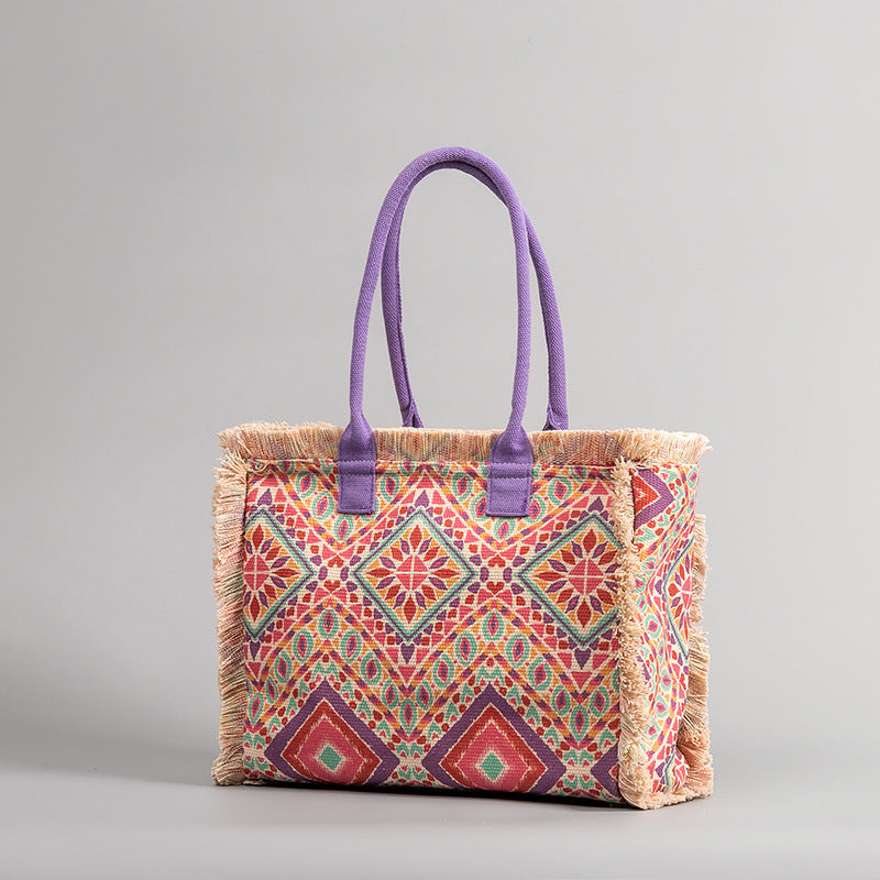 Women's Summer Bohemian Retro Shoulder Bag - Beauty Accessories