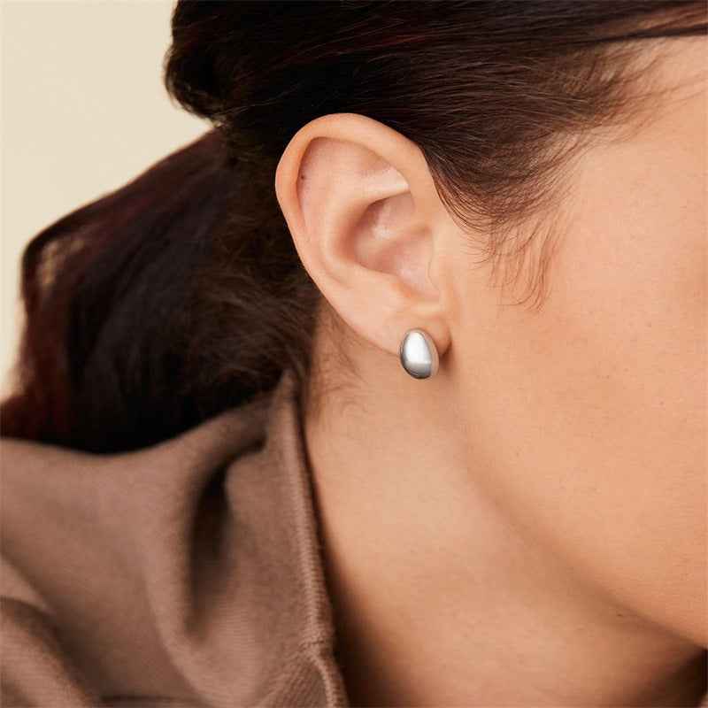 Stylish Simple Stainless Steel Earrings