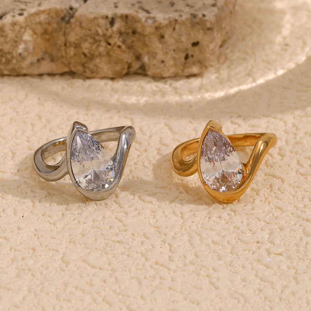 Fashion Temperament Personalized Minority Stainless Steel Ring